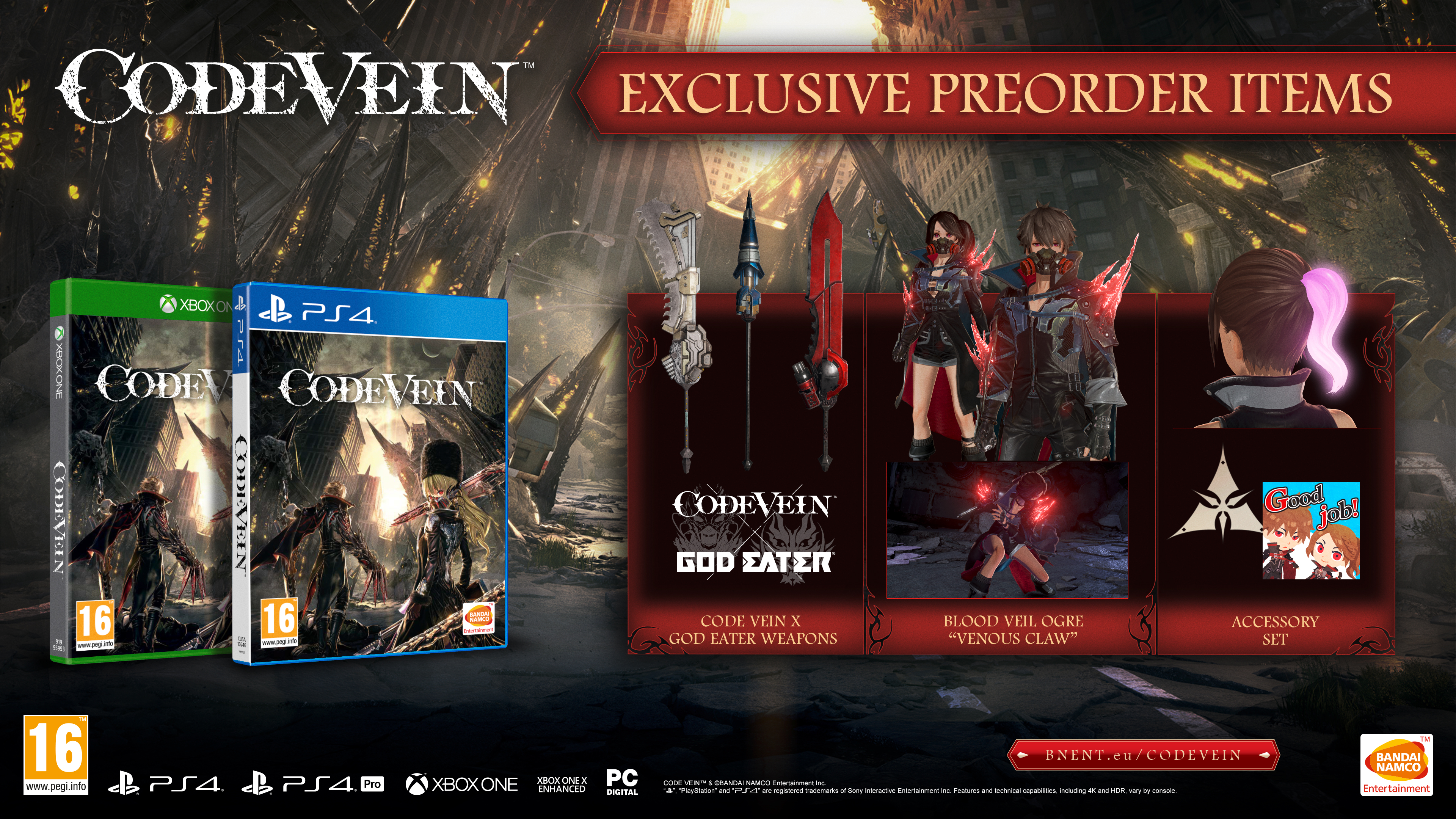 DATE DE SORTIE CONFIRMÉE POUR CODE VEIN