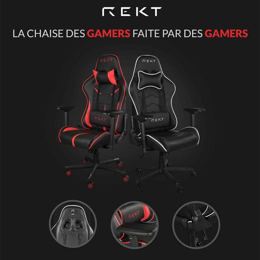 REKT La chaise des gamers faites par des gamers