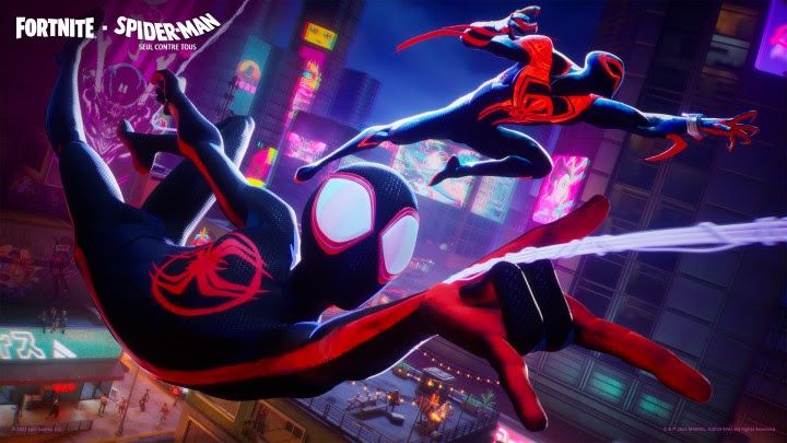 #Fortnite se retrouve dans le Spider-Verse !